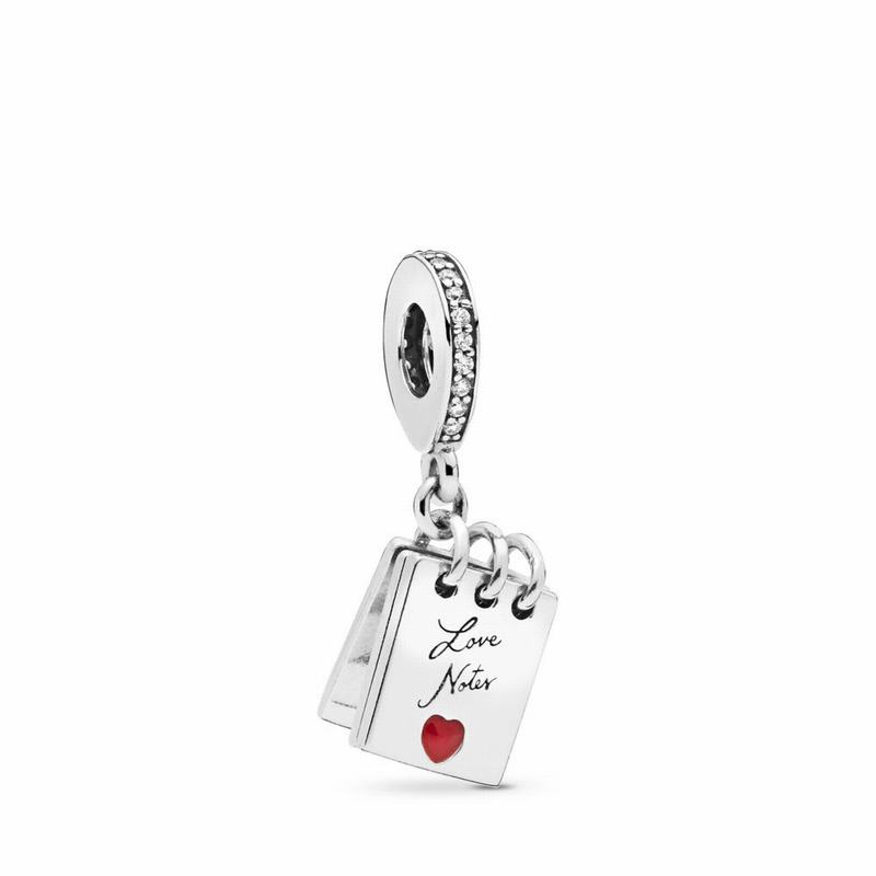 Pandora Love Notes Charm - Sterling Silver/Enamel/Cubic Zirconia - Canada | PI3683KI